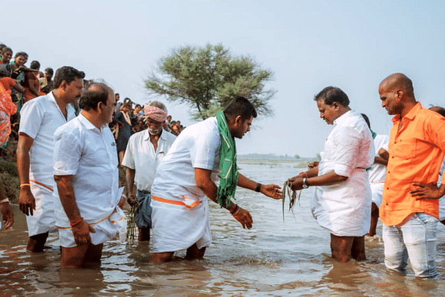 K Annamalai in Mayiladuthurai district, Tamil Nadu