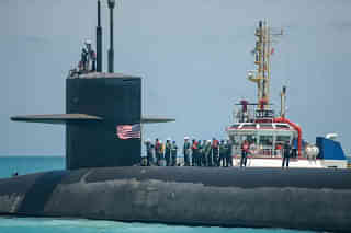 USS West Virginia visits Diego Garcia during extended deterrence patrol. (US Strategic Command)