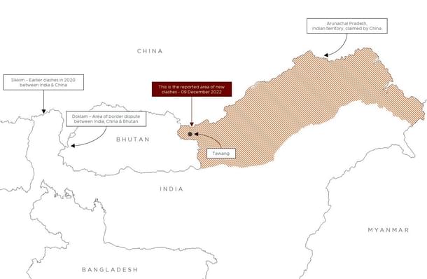 Indian and Chinese troops clashed in Yangtse. (@detresfa/Twitter)