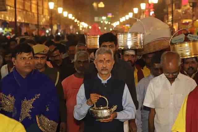 External Affairs Minister S Jaishankar at Kashi.