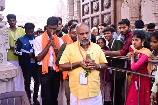 The group at a temple.