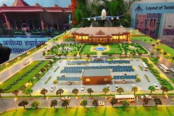 Model of Maryada Purshottam Shri Ram International Airport, Ayodhya.