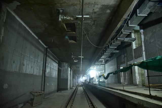 Siddhivinayak underground metro station in the making (MMRC)