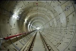A tunnel ready with installed track (MMRC)