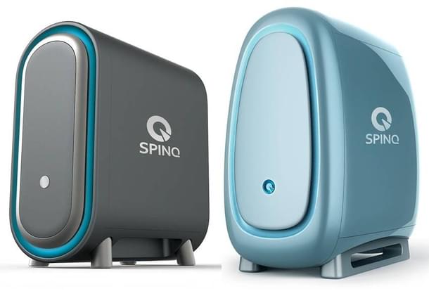 Gemini (left) and Triangulum, the two desktop quantum computer models from SpinQ Technology