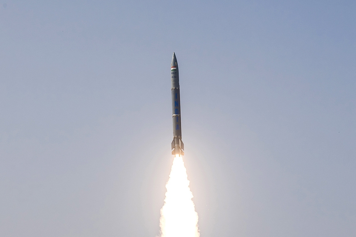 Pralay missile tested on 22 December, 2021. 