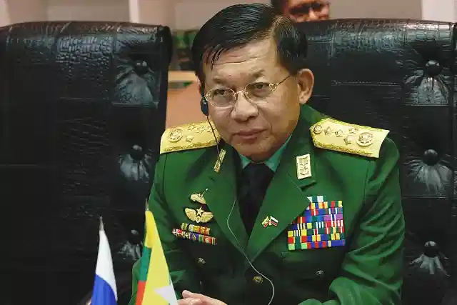 Senior General Min Aung Hlaing. (File Photo)