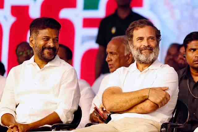 Congress leader Rahul Gandhi with Telangana Pradesh Congress Committee President Revanth Reddy (Representative Image) (@revanth_anumula/X)