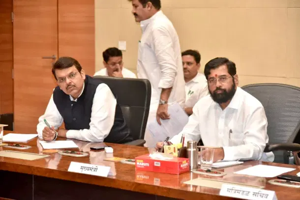 Maharashtra deputy CM Devendra Fadnavis and CM Eknath Shinde (@Dev_Fadnavis/Twitter)