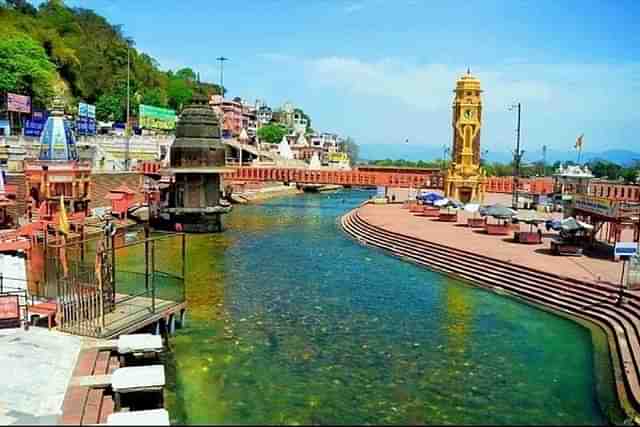 River Ganga in Haridwar (Pic via Twitter)