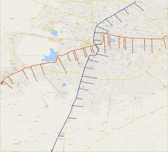 Nagpur Metro Phase 1 Route Map
