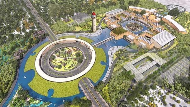 Illustration plan of the National Maritime Heritage Complex at Lothal. (Ministry of Ports, Shipping and Waterways)