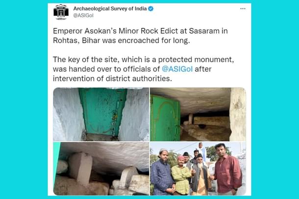 ASI tweeted about taking back the monument