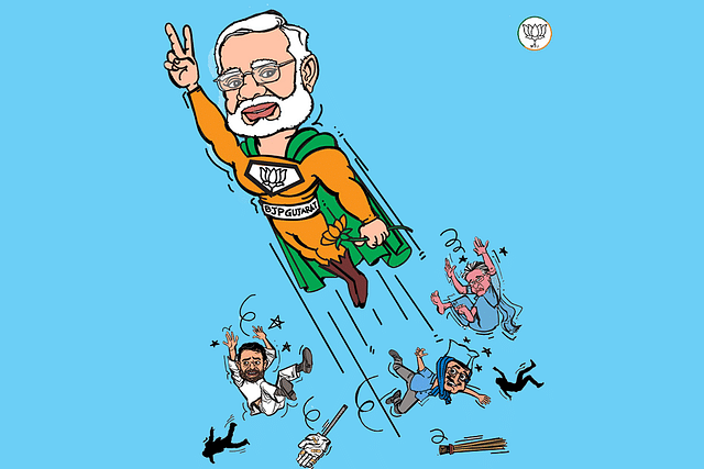 Cartoon shared by @BJP4Gujarat