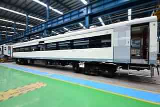 File picture of third Vande Bharat train at ICF, Chennai. 