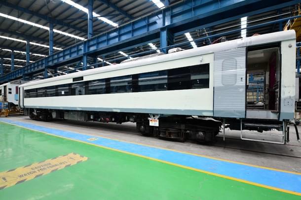 File picture of third Vande Bharat train at ICF, Chennai.