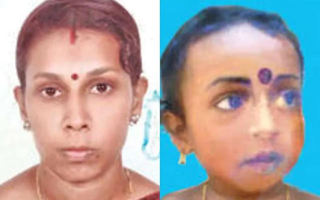 Victims Divya and her daughter Gowri