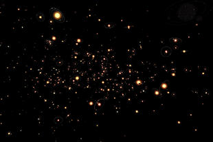 This artist’s cartoon view gives an impression of how common planets are around the stars in the Milky Way. (Photo: ESO/M. Kornmesser)