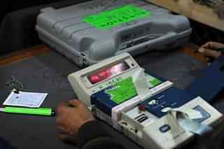 An electronic voting machine (Representative Image) (ROUF BHAT/AFP/GettyImages)