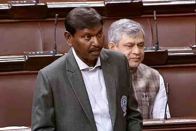 Tribal Affairs Minister Arjun Munda in Rajya Sabha