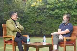 Actor Kamal Haasan with Congress leader Rahul Gandhi. (Source: Twitter)