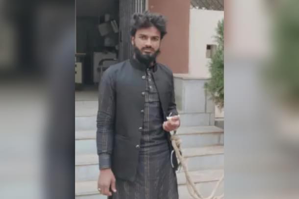 The accused cleric after his arrest