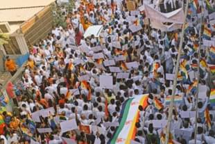 A demonstration of the Jain community (Twitter)