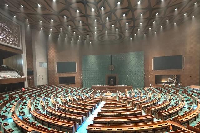 Inside the new Parliament of India (Twitter)