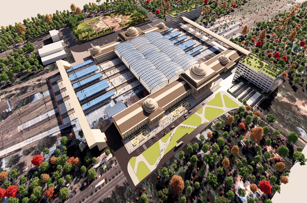 Another impression of the new Visakhapatnam Railway Station.