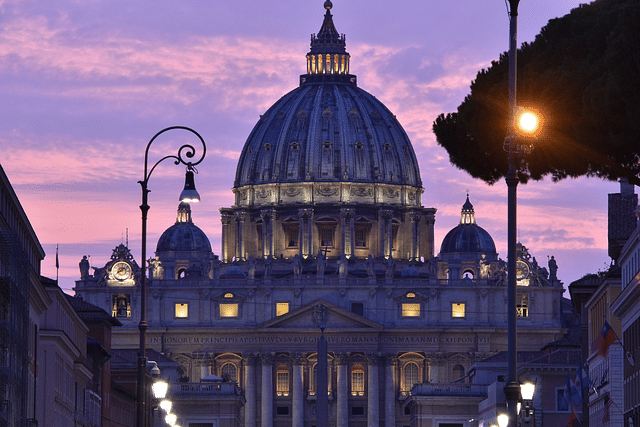 St Peter's Basilica in the Vatican City.