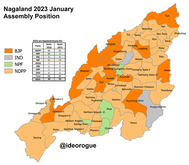 Map: Nagaland House Position in January 2023