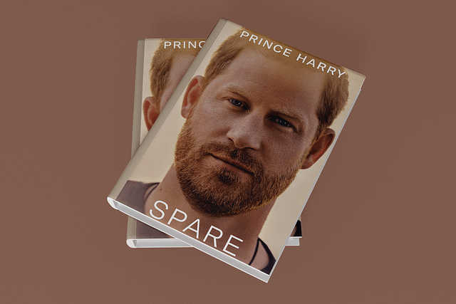 The cover of Prince Harry's book, 'Spare'. 