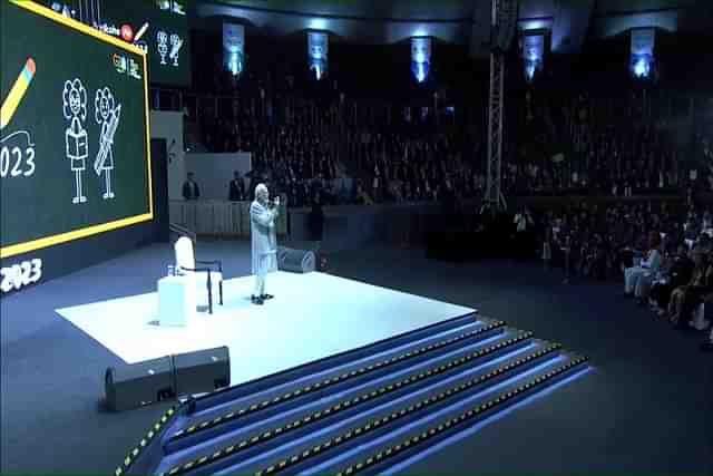 PM Modi interacts with students during the sixth edition of 'Pariksha Pe Charcha' (Source: BJP's official Twitter handle)