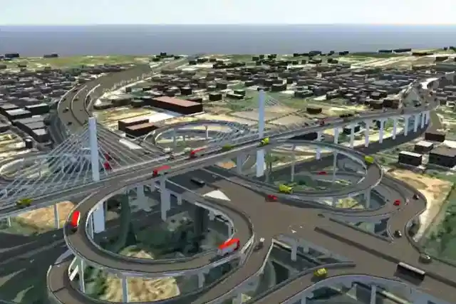 An artist's impression of crossing at Maduravoyal Interchange.  (Twitter/Nitin Gadkari)