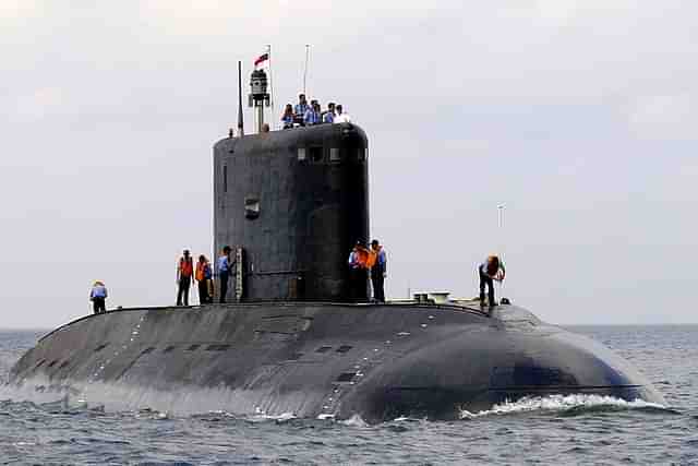 INS Sindhuvijay, a Sindhughosh-class (Kilo-class) submarine. 