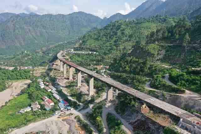 Udhampur - Srinagar - Baramulla Rail Link (USBRL) project. (Indian Railways/ Via Twitter).