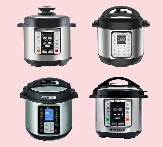 Some popular brands of smart electric pressure cookers.