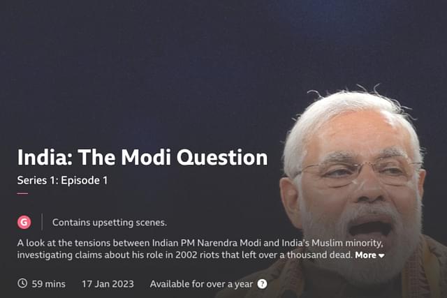 The BBC's 'India: The Modi Question'