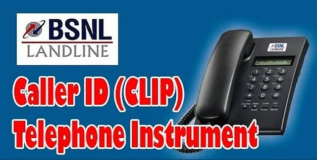 Early days of caller ID: BSNL's CLIP phone.