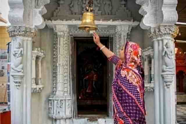 A devotee at a Hanuman temple. Image for representational purpose (Wikimedia Commons) 