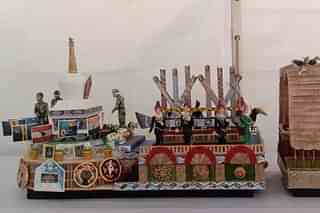 A model of Arunachal's tableau for the Republic Day. 
