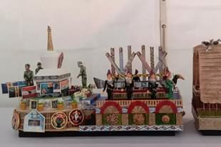 A model of Arunachal's tableau for the Republic Day.