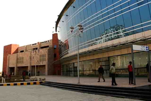 The Dwarka Sector 21 Metro Station.