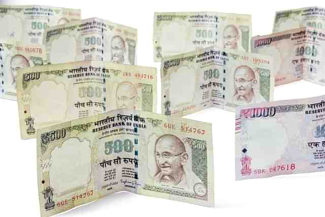 The demonetised currency notes 