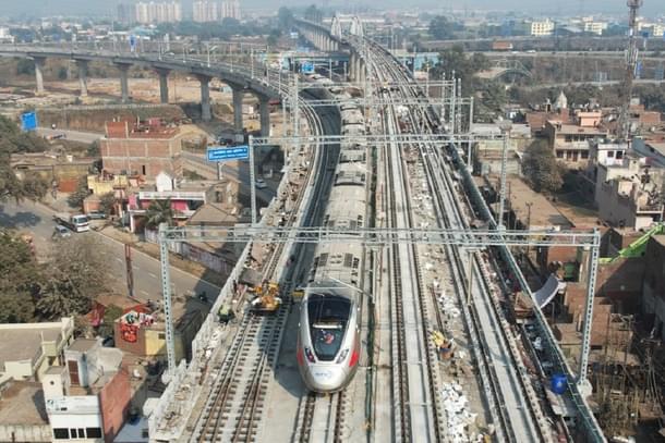 OHE charged at 25 kV capacity from Duhai Depot to Ghaziabad RRTS station.