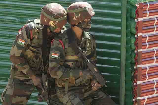 Indian Army soldiers during Exercise Yudh Abhyas 2018
