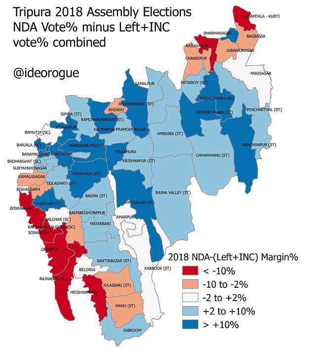 Vote difference map.