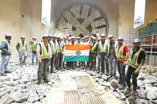 Delhi-Ghaziabad-Meerut RRTS corridor's tunnel breakthrough in Meerut.