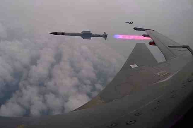 Astra air-to-air missile test-fired from IAF’s Su-30 MKI. 