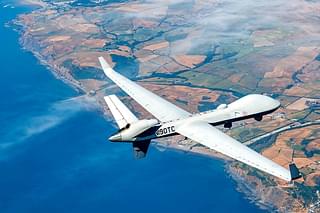 MQ-9B SkyGuardian flies across Atlantic for RAF100 event.